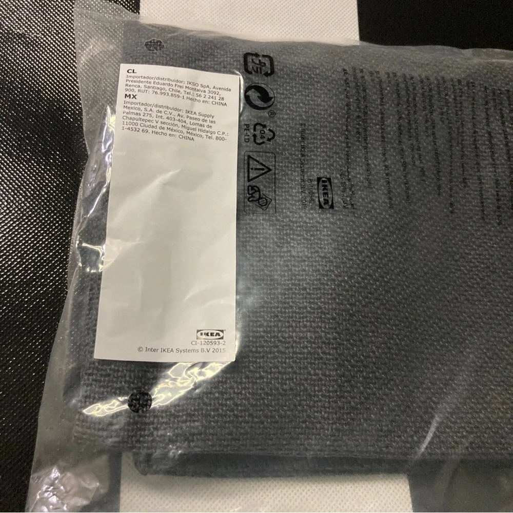 IKEA SAKARIAS Stool Cover - SPORDA Dark Gray Stool Slipcover 504.635.02